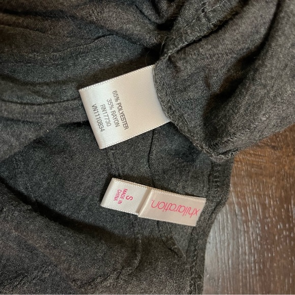 Cocktail party mini dress heathered grey small - Picture 4 of 6